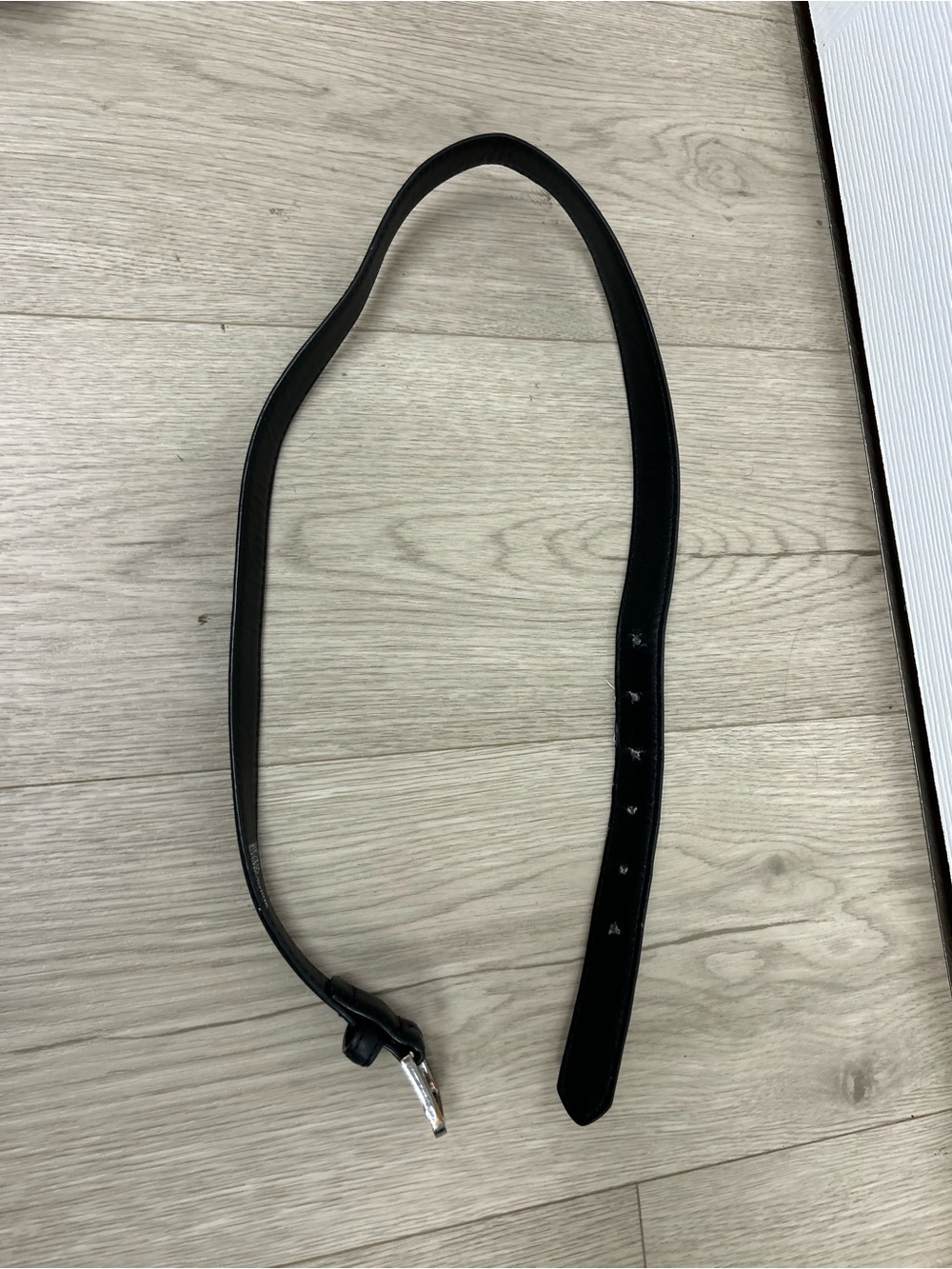 Women’s Black Faux Leather Belt